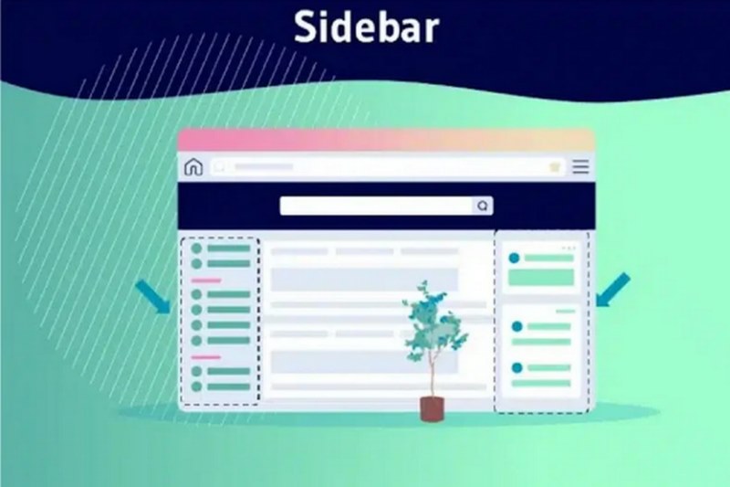 Sidebar là khu vực nằm bên trái hoặc bên phải của trang web