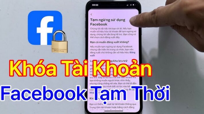 Cách khóa Facebook tạm thời