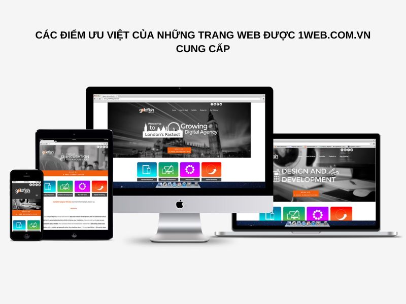 Các điểm ưu việt của những trang web được 1web.com.vn thiết kế