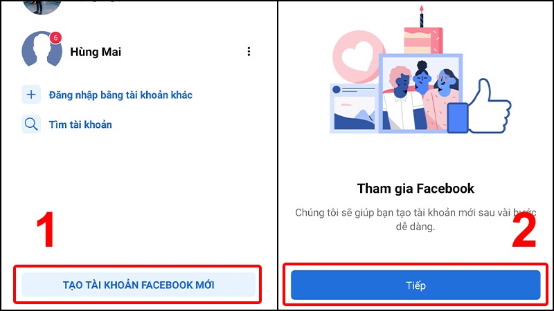 Tạo tài khoản Facebook trên máy tính