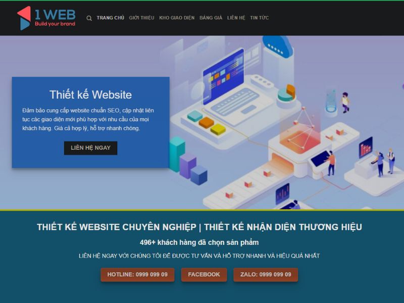 Địa chỉ tin cậy để thiết kế website Bến Tre là 1web.com.vn