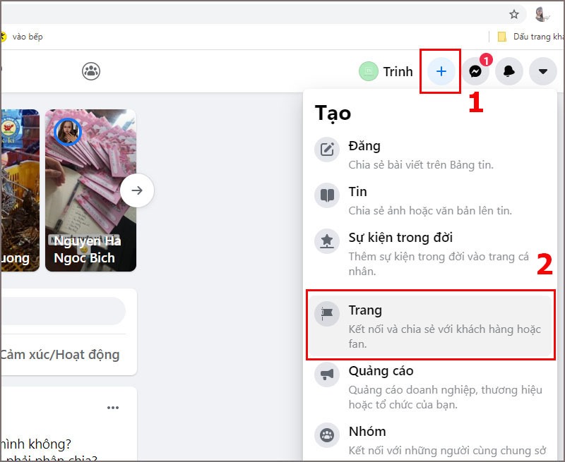 Tạo Fanpage mới