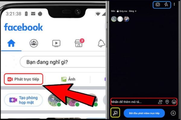 Cách phát trực tiếp trên Facebook từ điện thoại