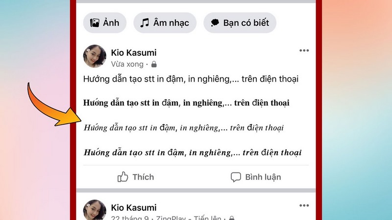 Cách viết chữ in đậm trên Facebook