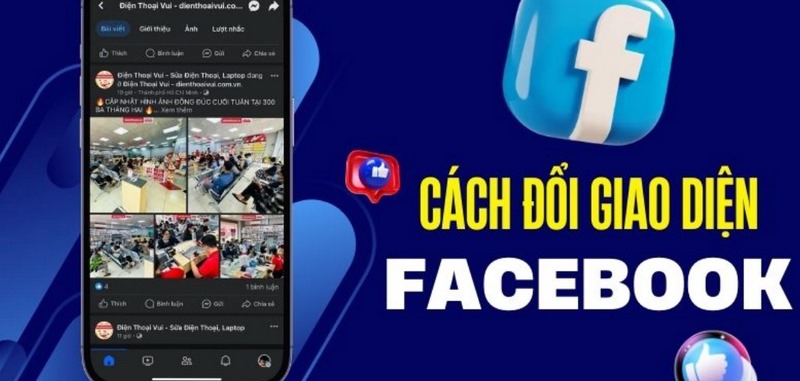 Đổi màu Facebook trên điện thoại iOS