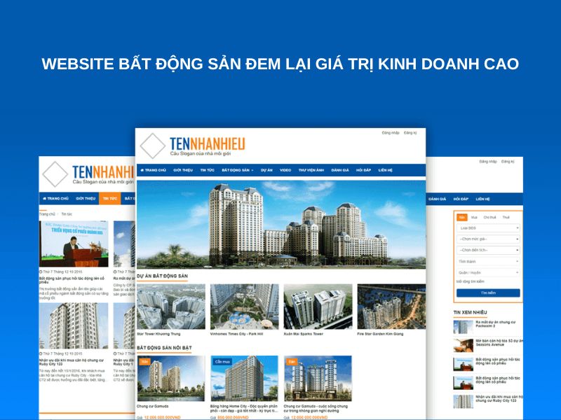 Website bất động sản đem lại giá trị kinh doanh cao