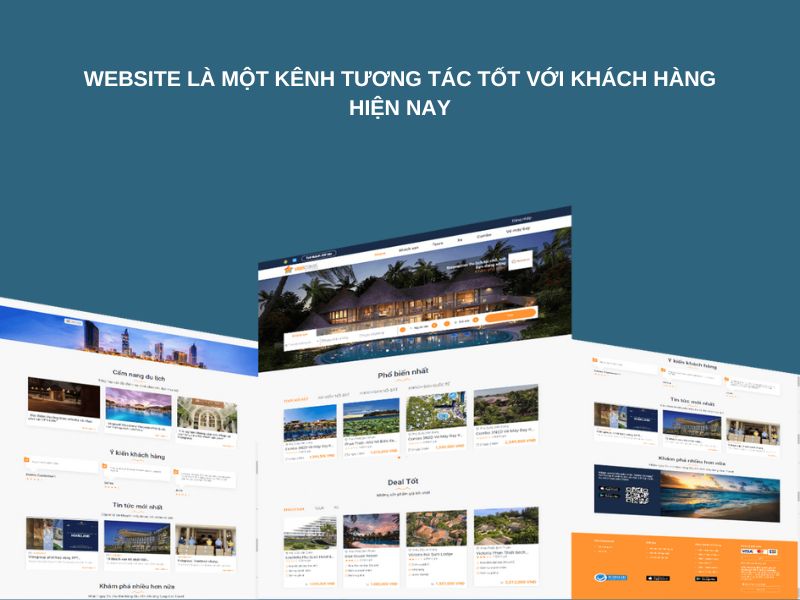 Website là một kênh tương tác tốt với khách hàng hiện nay