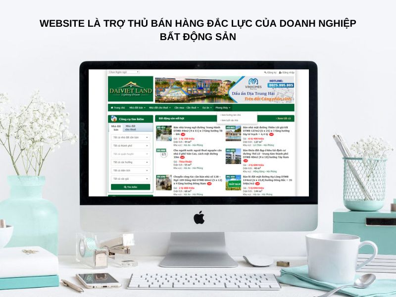 Website là trợ thủ bán hàng đắc lực của doanh nghiệp bất động sảnWebsite là trợ thủ bán hàng đắc lực của doanh nghiệp bất động sản